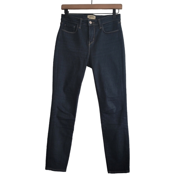 L'Agence US 26 Margot High Rise Ankle Skinny Midnight Wash Denim Jeans - Picture 1 of 8